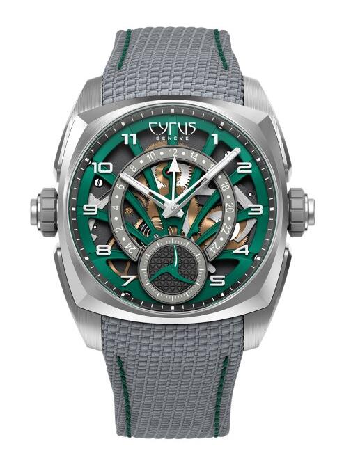 Cyrus Klepcys GMT Palm Green Cordura 539.507.TT.C Replica Watch